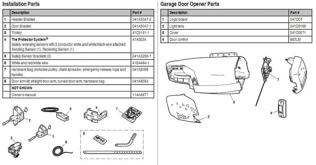 Liftmaster 8010 Garage Door Opener, Chamberlain Garage Door Opener Instructions