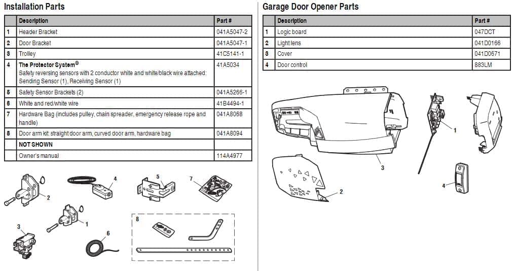 LiftMaster Parts Diagrams - Parts Diagrams