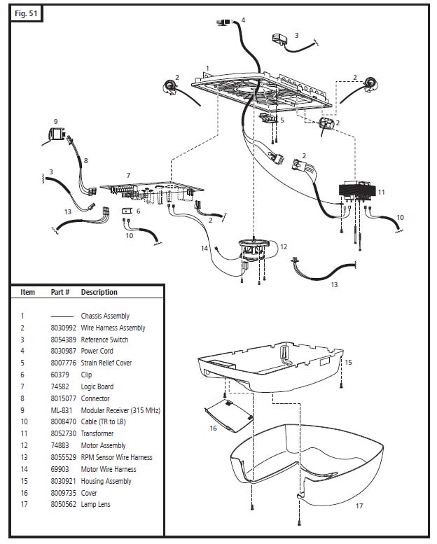 Marantec Q7900 Garage Door Opener Parts Diagram and List - Sprockets Marantec Q7900 Garage Door Opener Parts Diagram and List - Sprockets