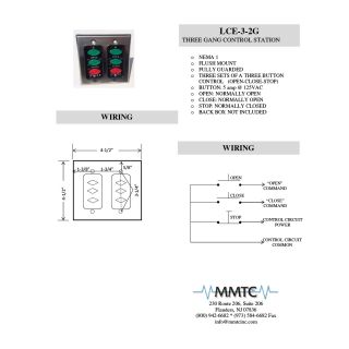 MMTC LCE-3-2G - Nema 1 - Two Gang Control Station