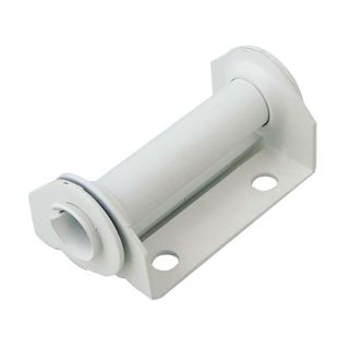 White Powder Coated Center Hinge &ndash; Full Vision Garage Door