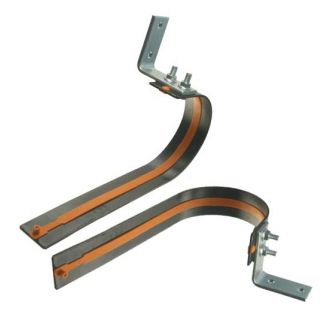 Garage Door Pair of U-style Door Bumpers with Bracket