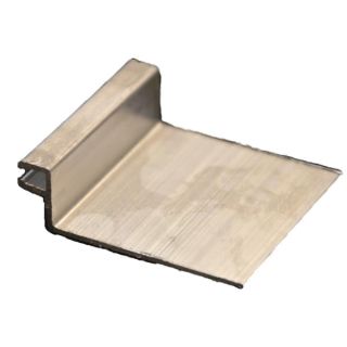 Garage Door Brush, Rubber and Vinyl Seal Retainer, Aluminum, 2 5/16" with 2" Offset by Action Industries