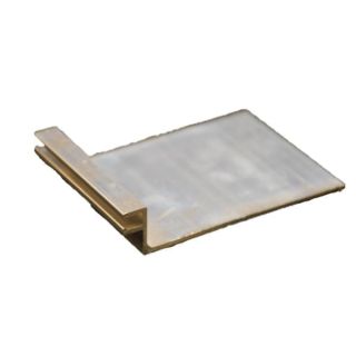 Garage Door Brush, Rubber and Vinyl Seal Retainer, Aluminum, 3 5/16" with 2 5/16" Offset by Action Industries