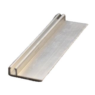 Garage Door Brush, Rubber and Vinyl Seal Retainer, Aluminum, 1.25" with 90° by Action Industries