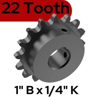 LiftMaster 71-1550B22LGH Sprocket Kit, 22 Tooth, 1"BX1/4"K