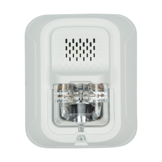 LiftMaster LMHS24W White Horn Strobe 12/24VDC 2‑Wire