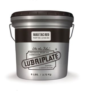 Lubriplate L0168-005 MAX TAC RED Mineral Grease - 4 6lb Plastic Tubs
