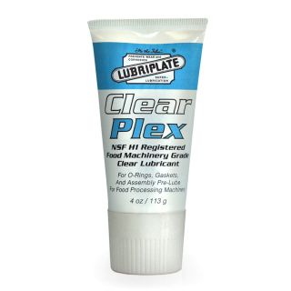 Lubriplate L0353-082 CLEARPLEX Food Grade Mineral Grease - 12 4oz Tubes