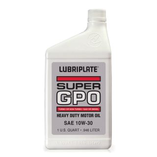 Lubriplate L0754-054 GPO MOTOR OIL - SAE 10W-30 Motor Oil - 12 1 Quart Plastic Bottles