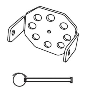 Marantec 186830 Head Bracket Kit with Clevis Pin